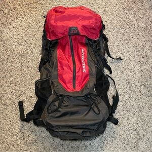 Salomon‎ Revo 35 Lightweight Technical Pack Hiking Trail Backpack Black/Red